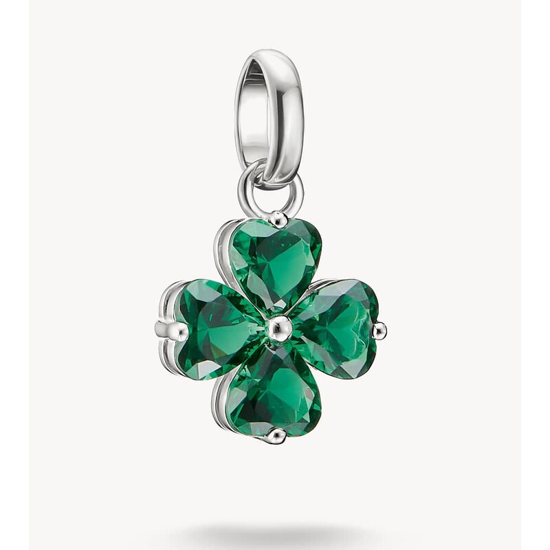 Thomas Sabo Charm pendant in silver, green