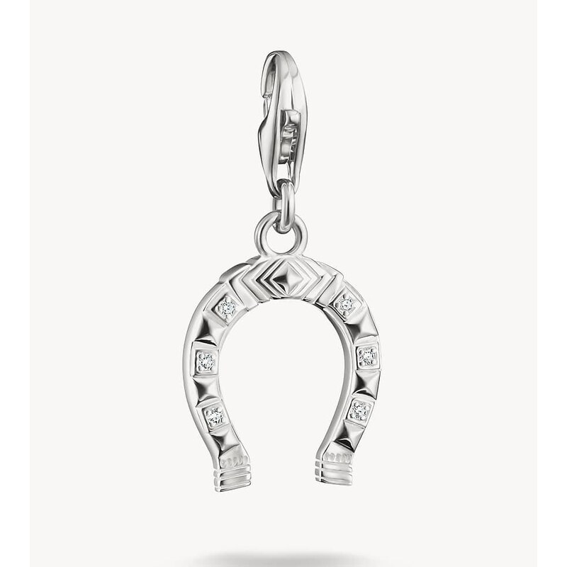 Thomas Sabo Charm pendant in silver, white