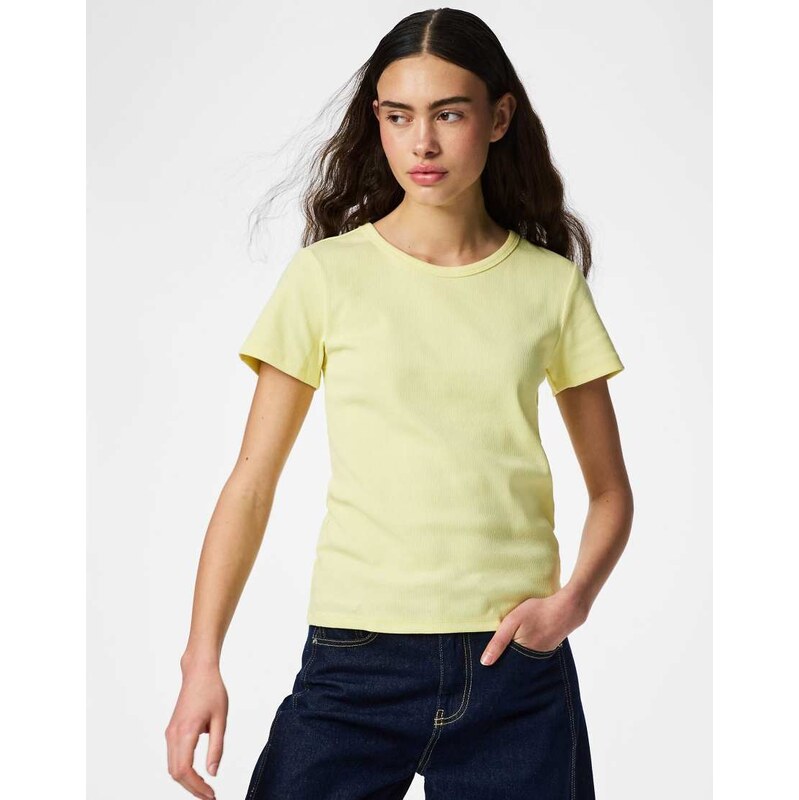 Pieces T-shirt in french vanilla-Neutral