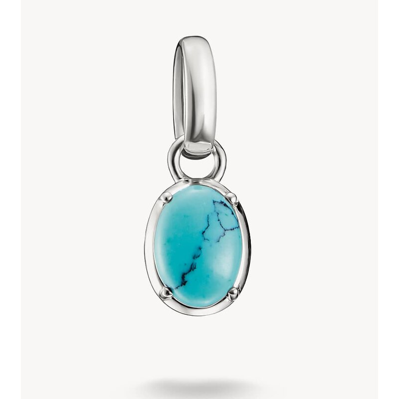 Thomas Sabo Charm pendant in silver, turquoise