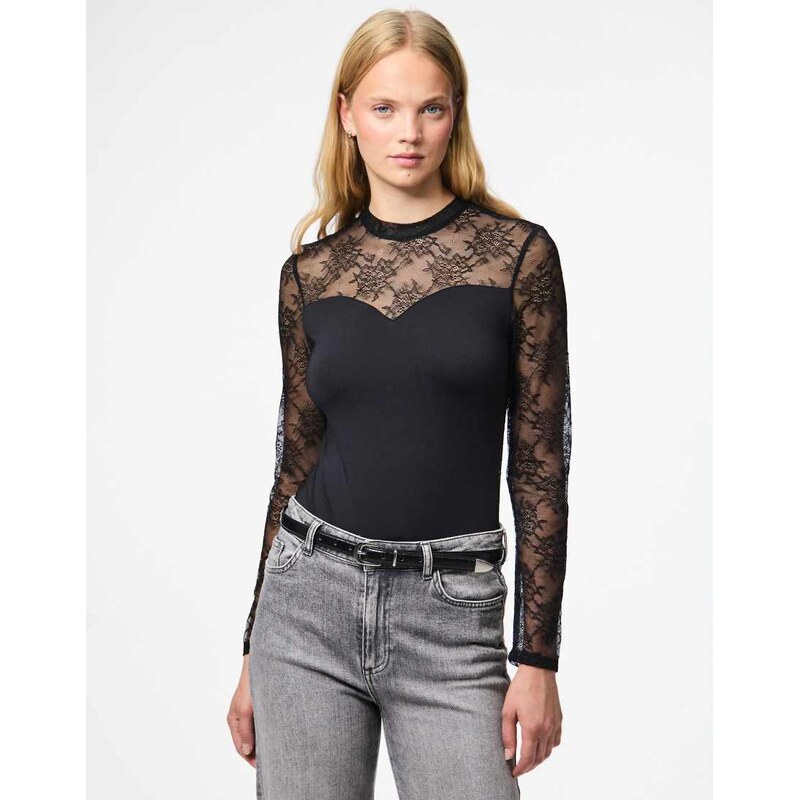 Pieces Bodysuit in black