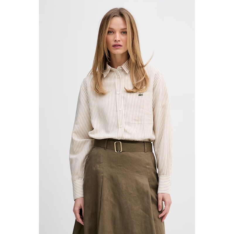 Lacoste košile dámská se lnem 115523581