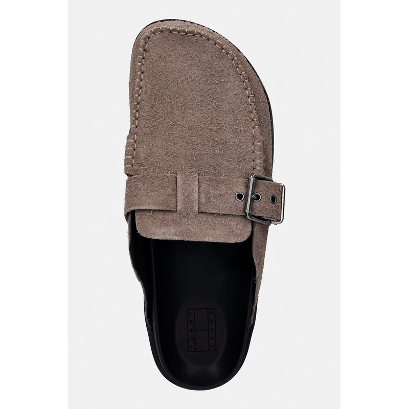 Tommy Jeans pantofle pánské semišové BIND MULE WASHED SUEDE