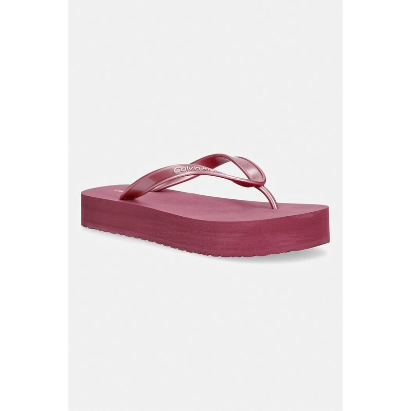 Calvin Klein žabky dámské FLATFORM FLIP FLOP MET TPU