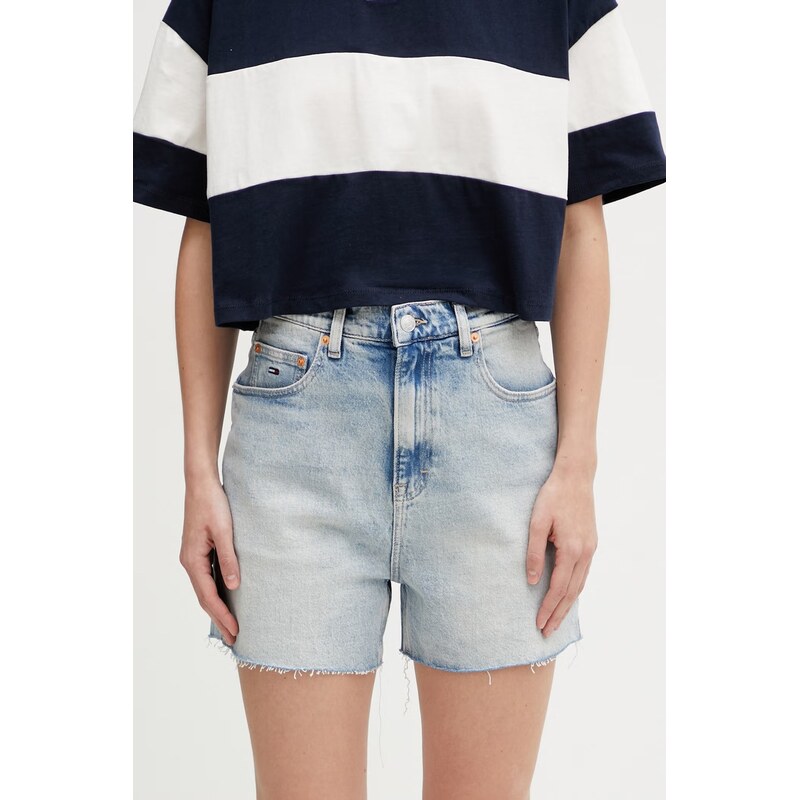 Tommy Jeans šortky dámské džínové