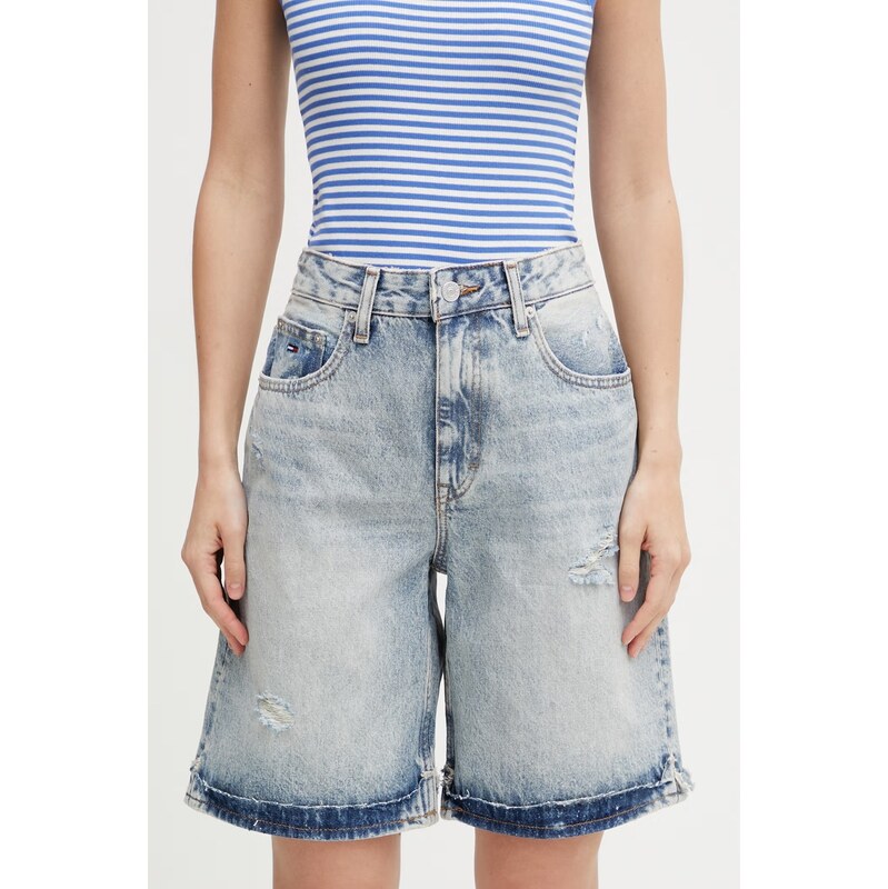 Tommy Jeans šortky dámské džínové