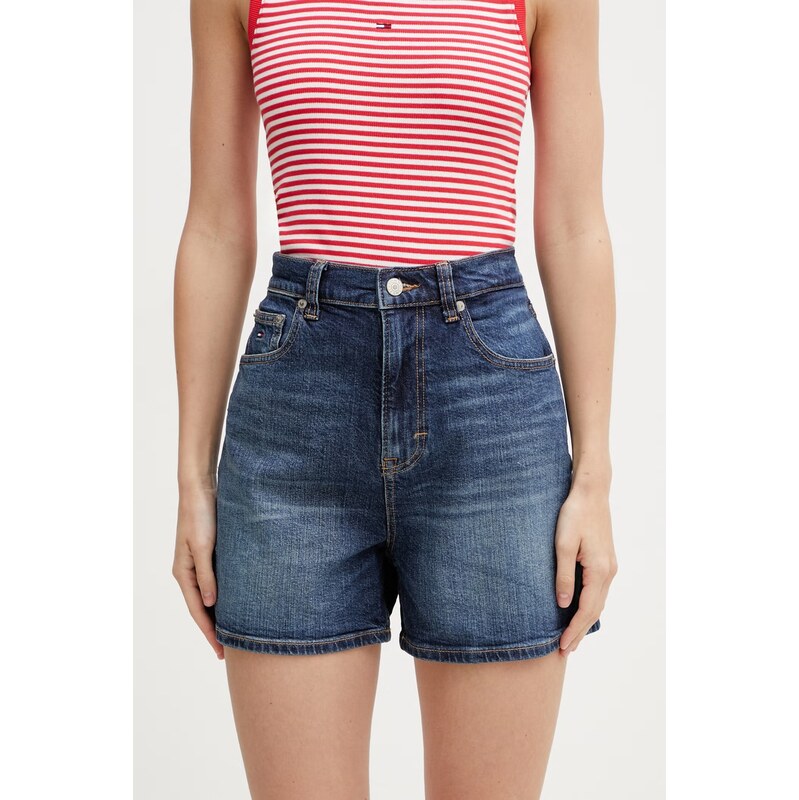 Tommy Jeans šortky dámské džínové