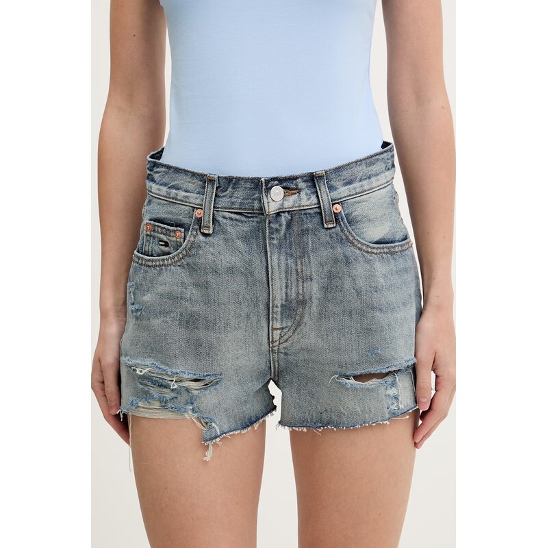 Tommy Jeans šortky dámské džínové
