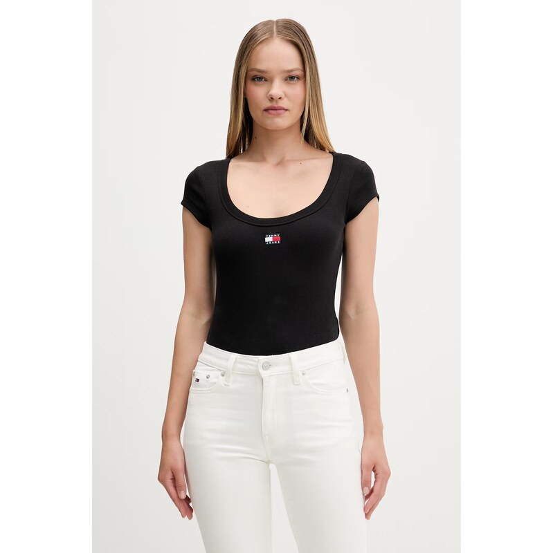 Tommy Jeans tričko dámské bavlněné s elastanem
