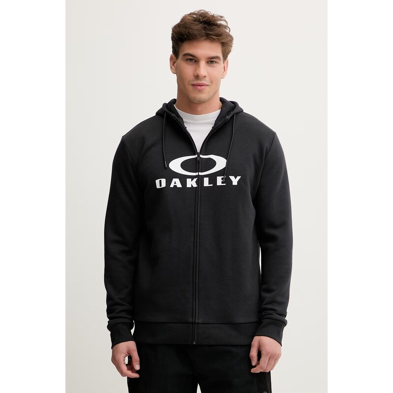 Oakley rozepínací mikina s kapucí pánská s bavlnou