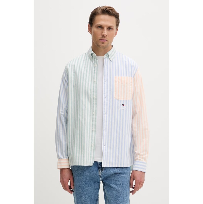 Tommy Jeans košile pánská bavlněná