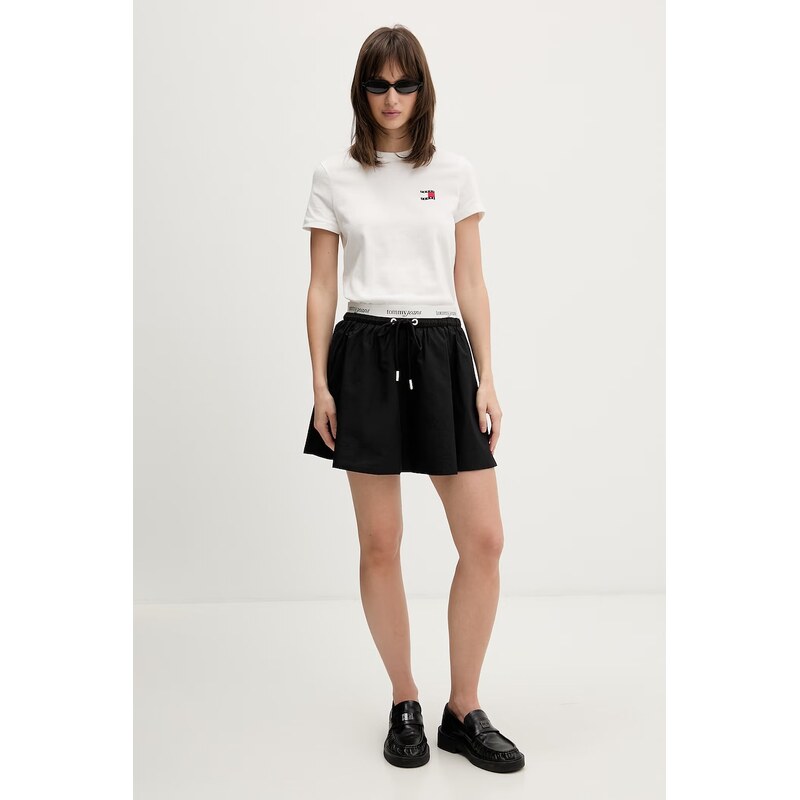 Tommy Jeans sukně bavlněná