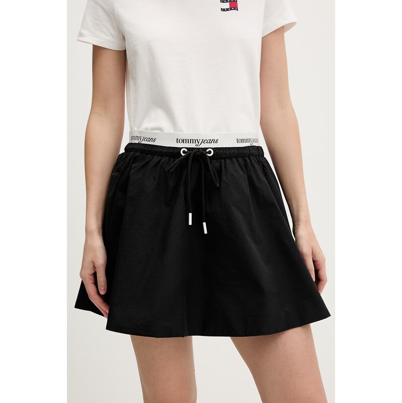 Tommy Jeans sukně bavlněná