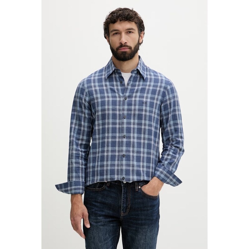 Armani Exchange košile pánská s bavlnou