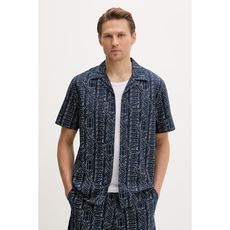 Tommy Jeans košile pánská bavlněná