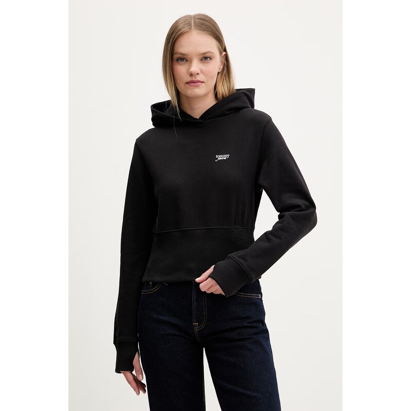 Tommy Jeans mikina s kapucí dámská bavlněná