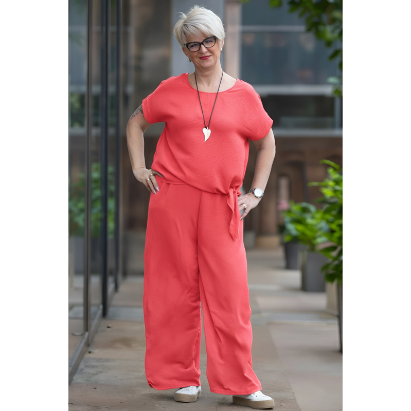Italy fashion Vzdušný komplet TOKIO Barva: korálová, Velikost: UNI: L 115525055