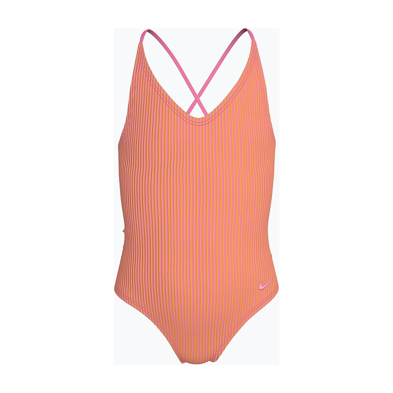 Dětské jednodílné plavky Nike Ocean Bound Ripple Texture Lace Up