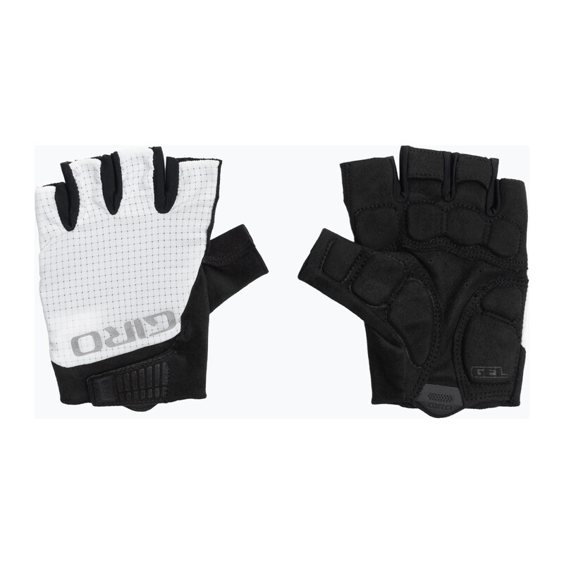 Pánské cyklistické rukavice Giro Bravo Gel II white