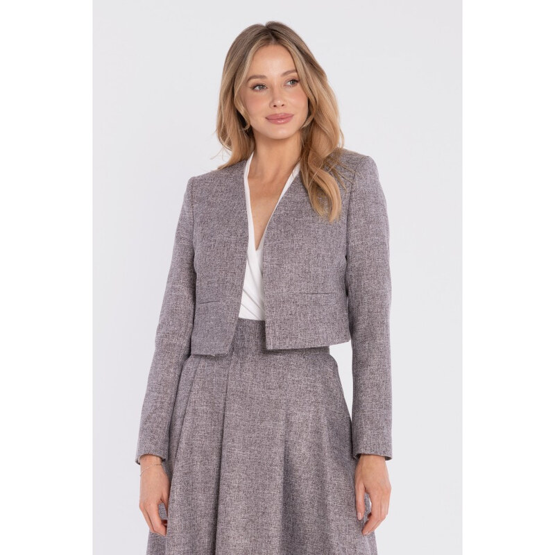 sako bez s podšívkou grafitová barva model 22152166 - STYLOVE
