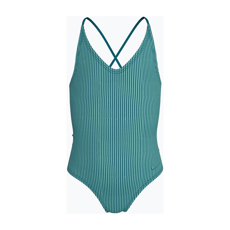 Dětské jednodílné plavky Nike Ocean Bound Ripple Texture Lace Up