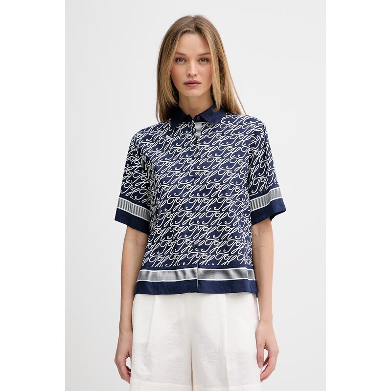 Tommy Hilfiger košile dámská s hedvábím SUMMER