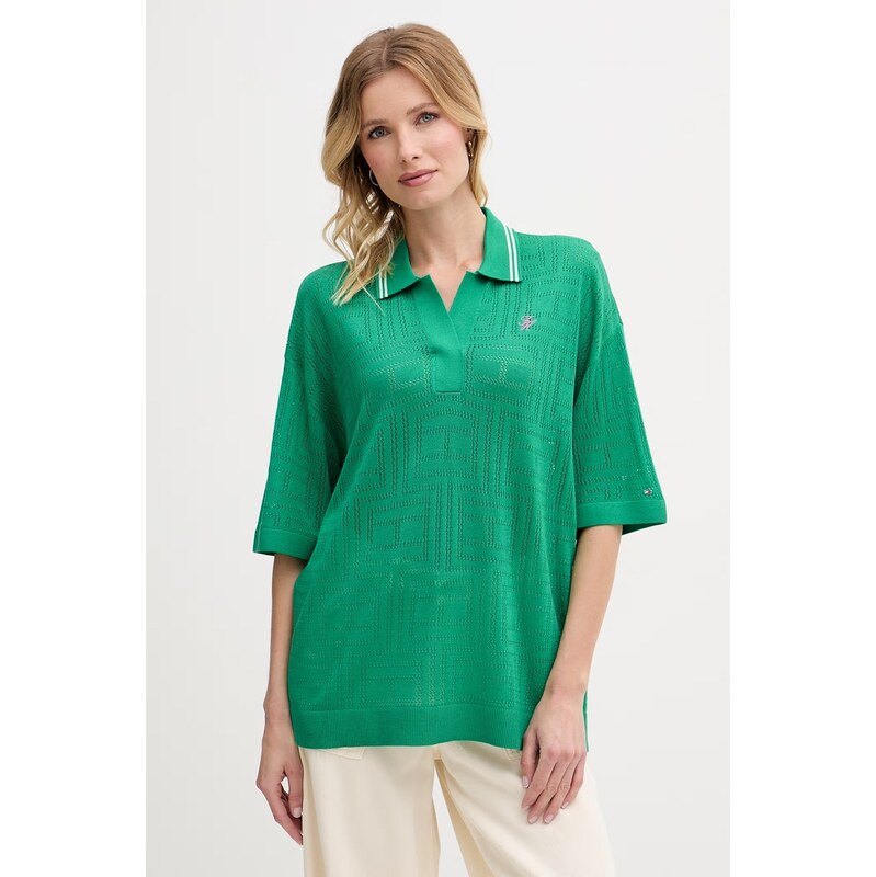 Tommy Hilfiger polo pánské s lyocellem SUMMER 115530367
