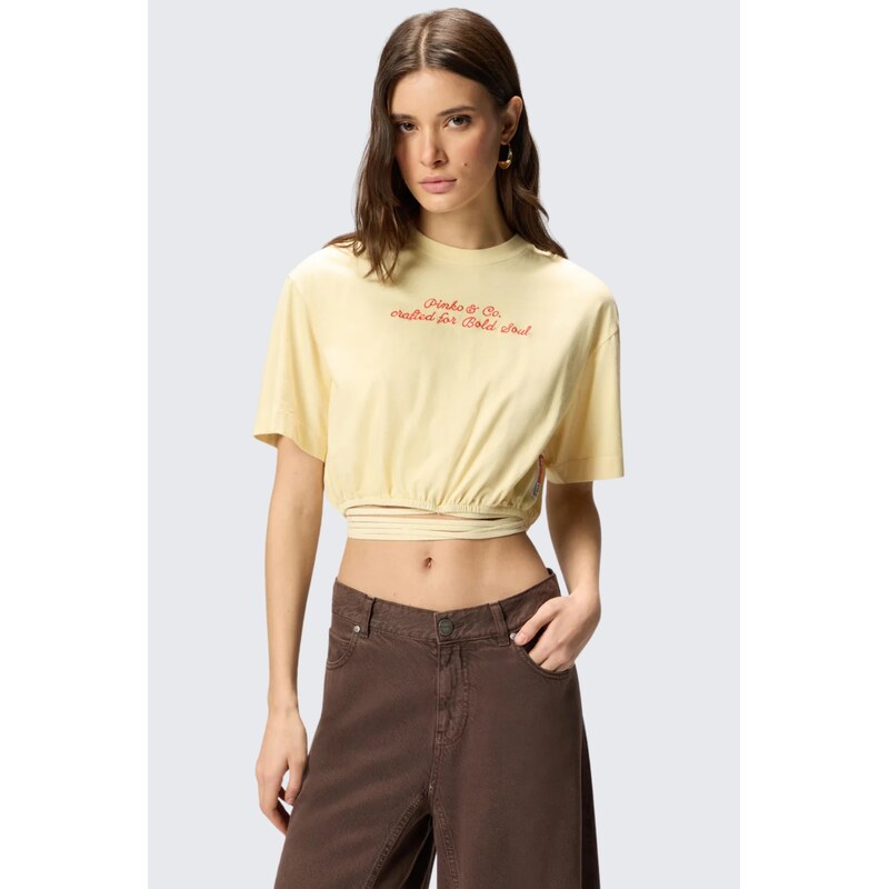 Dámský top PINKO CALDES 106871A3BMC19 béžový