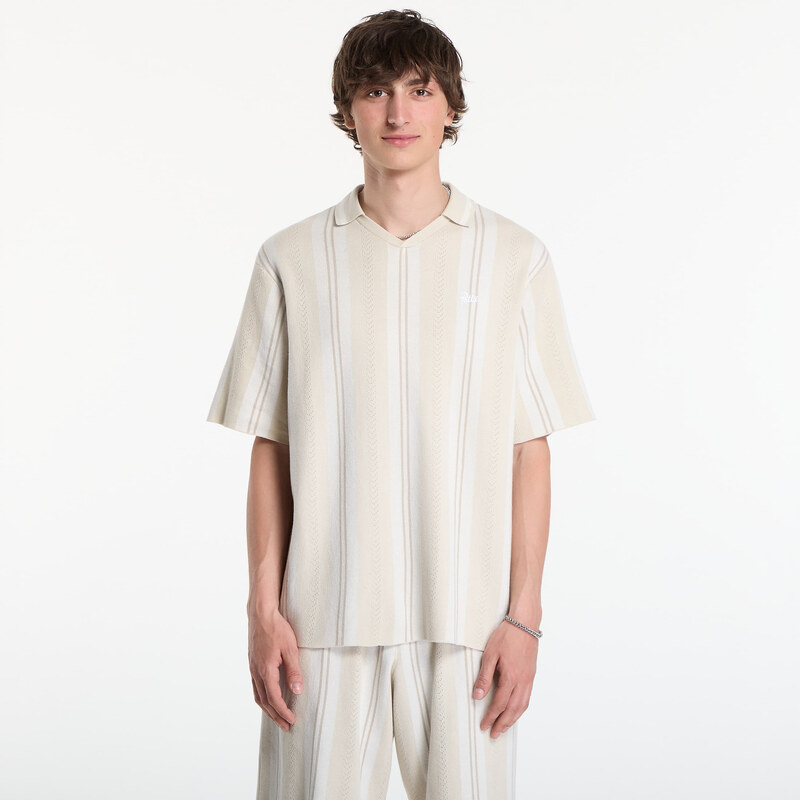 Tričko Patta Knitted Football Shirt UNISEX Oatmeal S