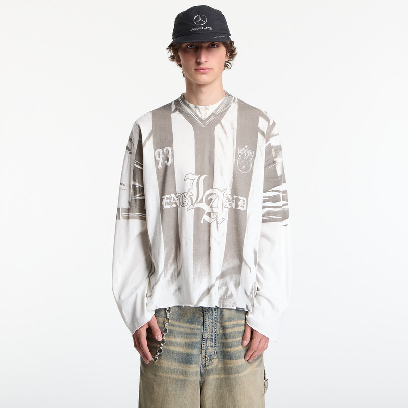 Tričko REPRESENT Printed Ls Football Top UNISEX Flat White XL
