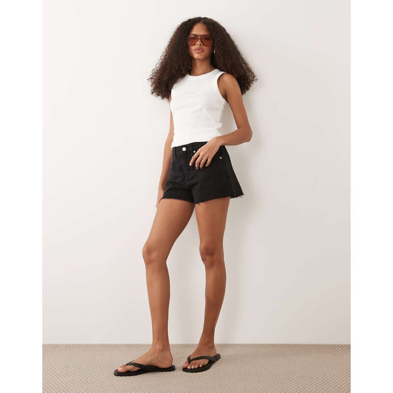 Cotton On original denim shorts in black