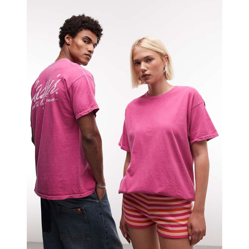 Reclaimed Vintage unisex back graphic oversized t-shirt in