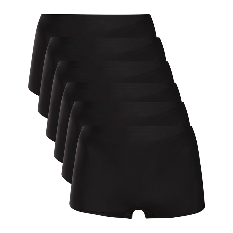 6PACK dámské kalhotky Gaubert s nohavičkou bezešvé černé (GBTW-953) L/ 115528592