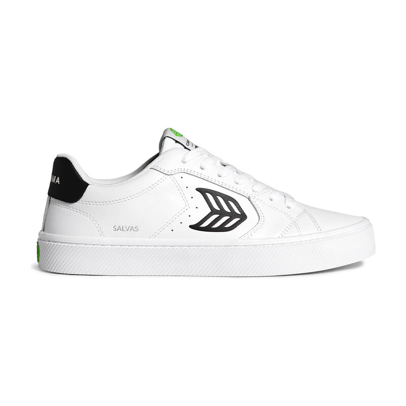 Pánské volnočasové boty Cariuma SALVAS White Leather Black Logo