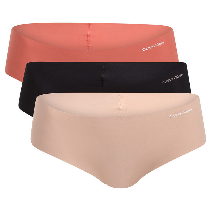 3PACK dámské kalhotky Calvin Klein bezešvé vícebarevné (QD3559E-3EZ) 115528574