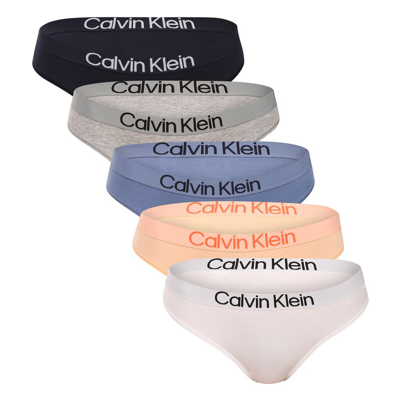 5PACK dámské kalhotky Calvin Klein vícebarevné (QD5332-3CA) 115528578