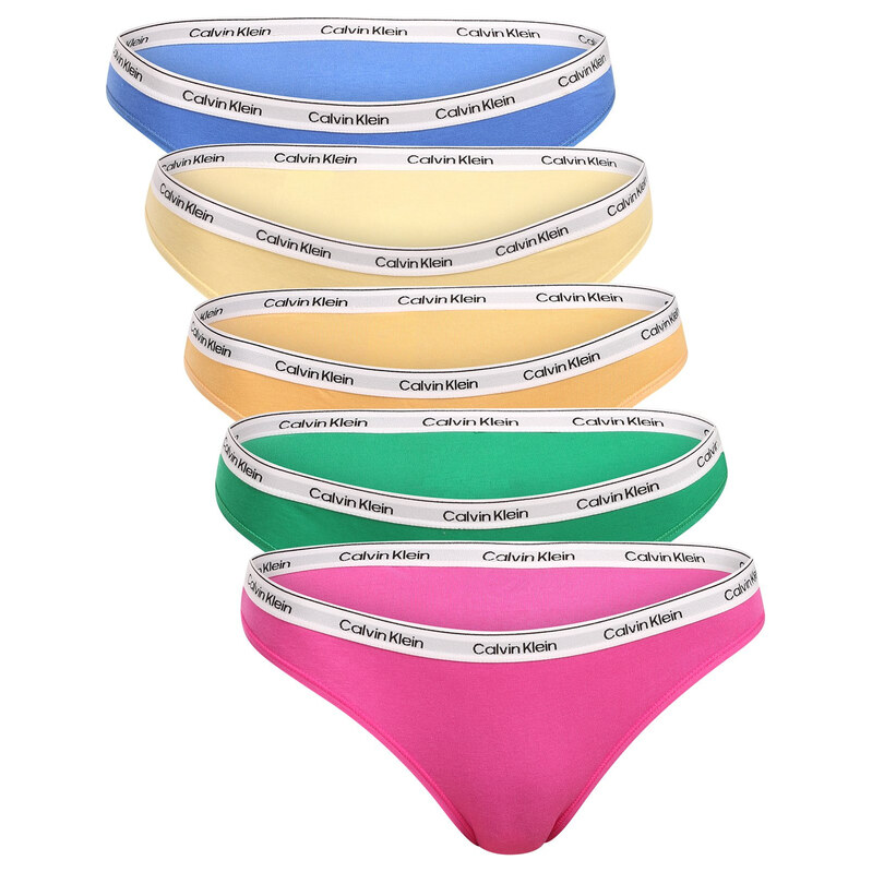 5PACK dámské kalhotky Calvin Klein vícebarevné (QD5208E-4WI) 115528581
