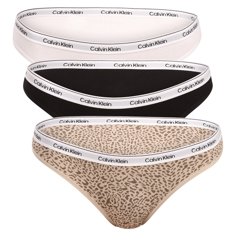 3PACK dámské kalhotky Calvin Klein vícebarevné (QD5207-3RN) 115528584