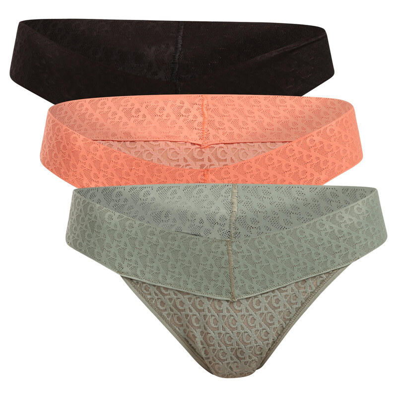 3PACK dámské kalhotky Calvin Klein vícebarevné (QD5305-FCN) 115528587
