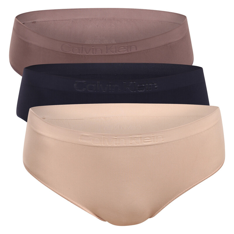 3PACK dámské kalhotky Calvin Klein bezešvé vícebarevné (QD5212-3EQ) 115528589