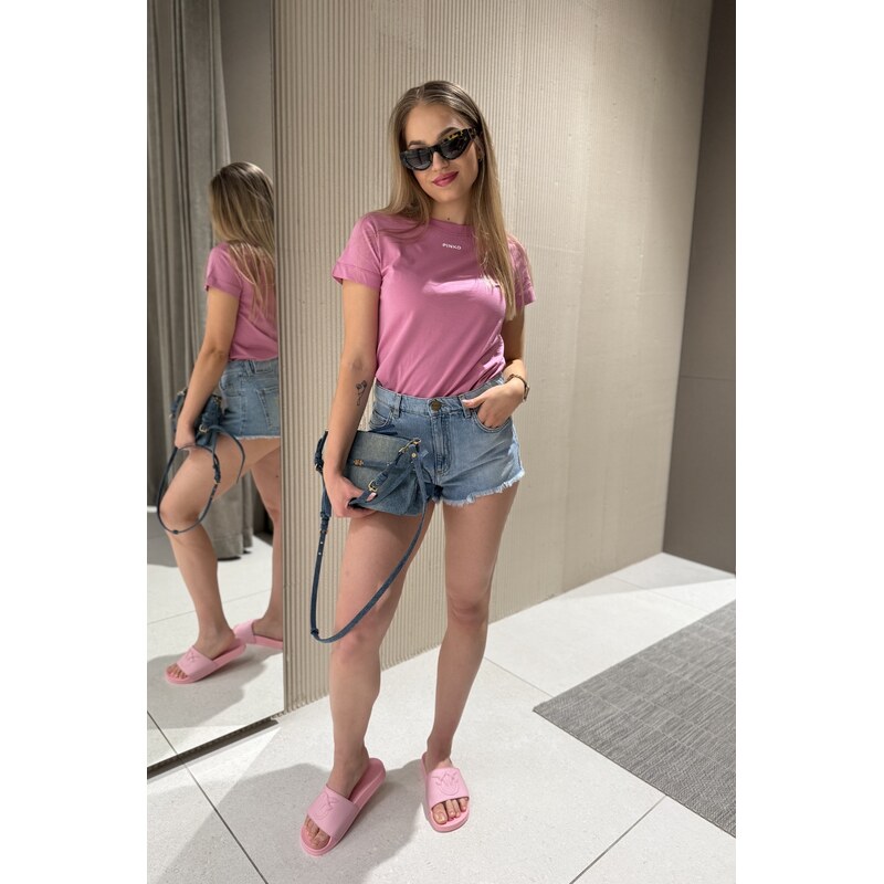 Dámské kraťasy PINKO SERENGETI 104593A3D7PJE modré