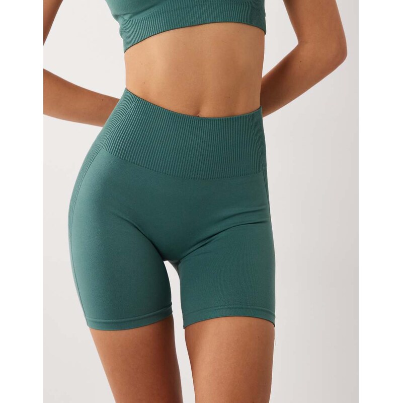 4505 sculpting seamless 5 inch high waist booty short in sage-Blue 115529472