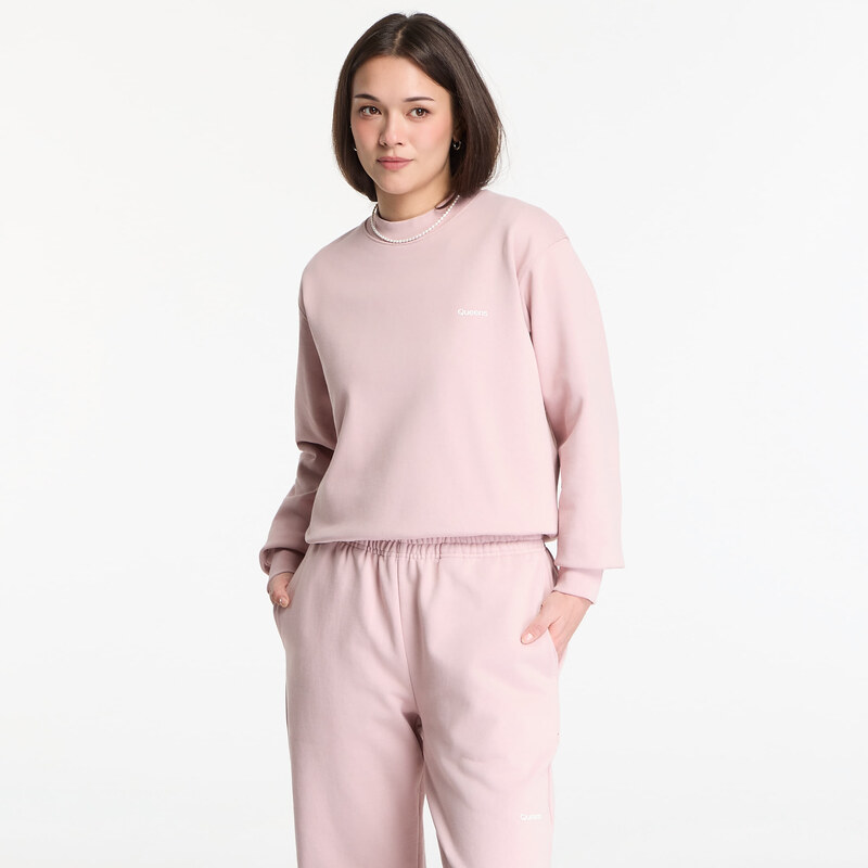 Mikina Queens Womens Sweats Essential Crewneck Dust Pink XS 110845002