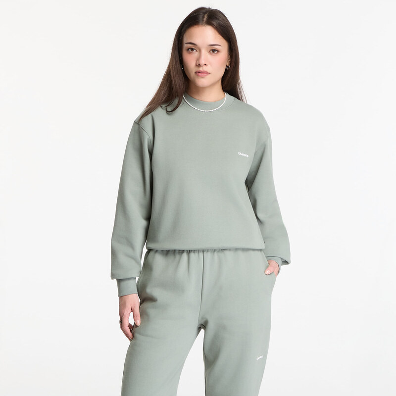 Mikina Queens Womens Sweats Essential Crewneck Leaf XXL 110845049