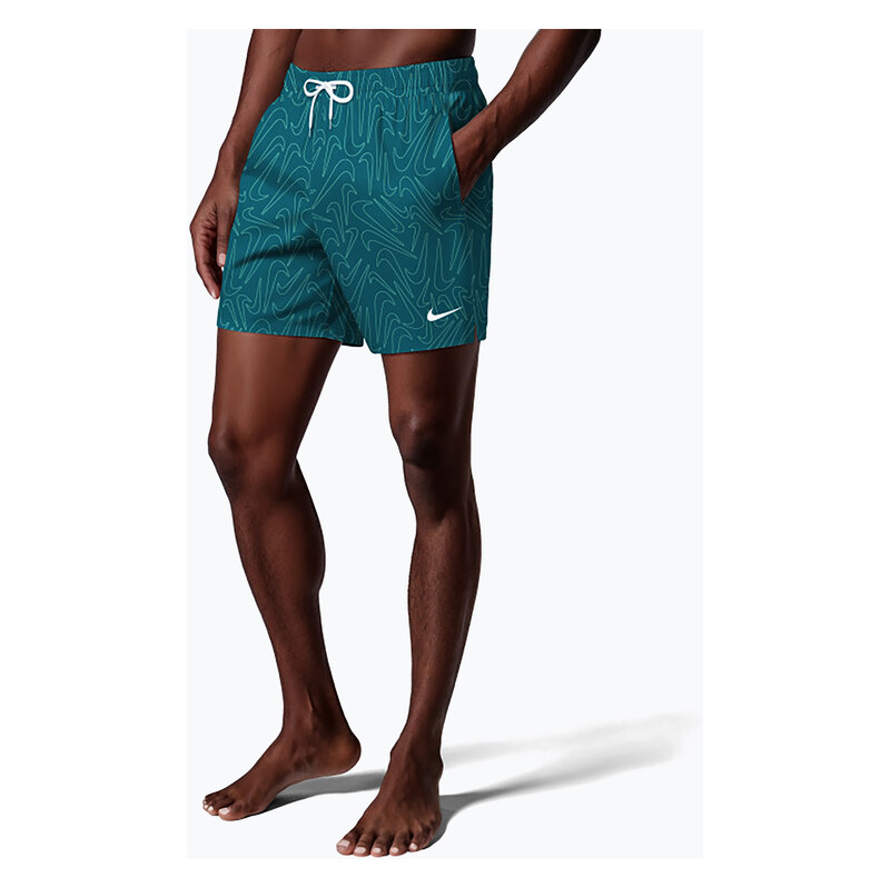 Pánské plavkové šortky Nike Breaker Logofetti 5 Volley green