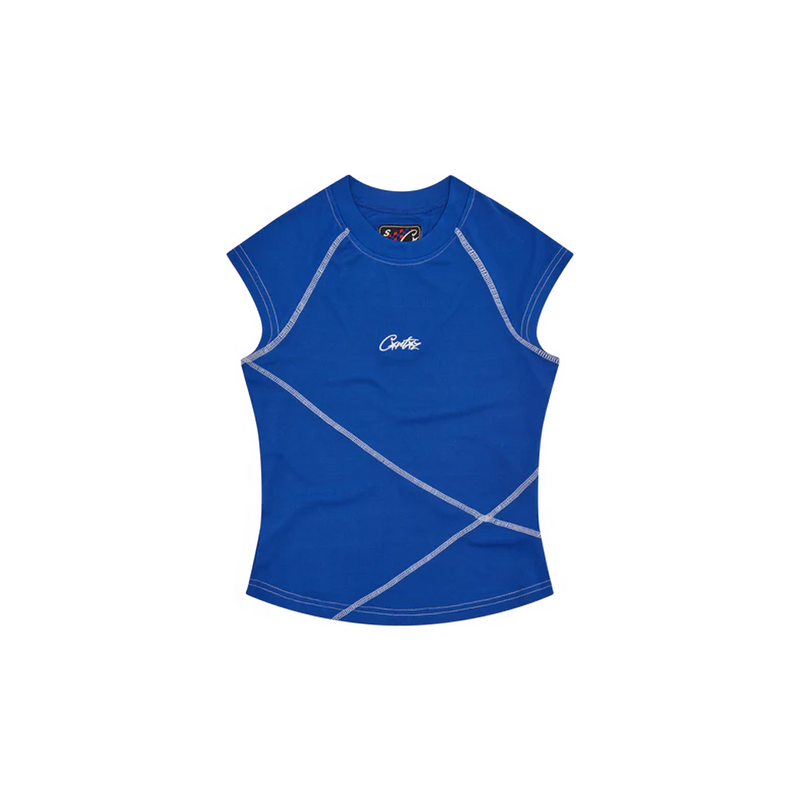 Corteiz Womens Racer Vest Top Blue 115531318