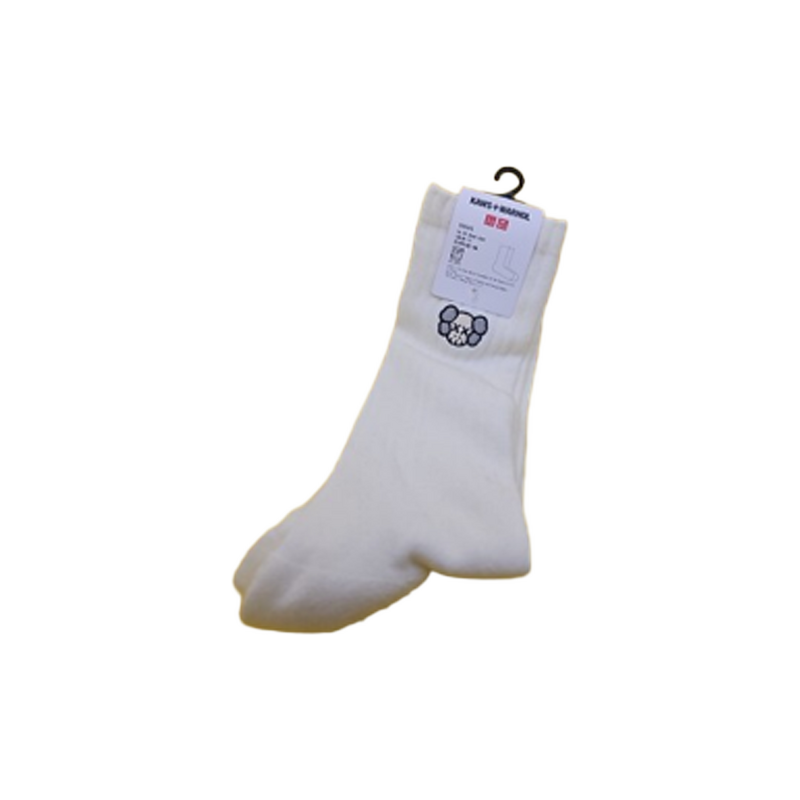 Kaws x Uniqlo Skull Socks White