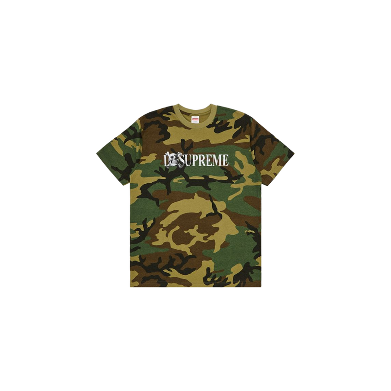 Supreme Skull Tee Woodland Camo