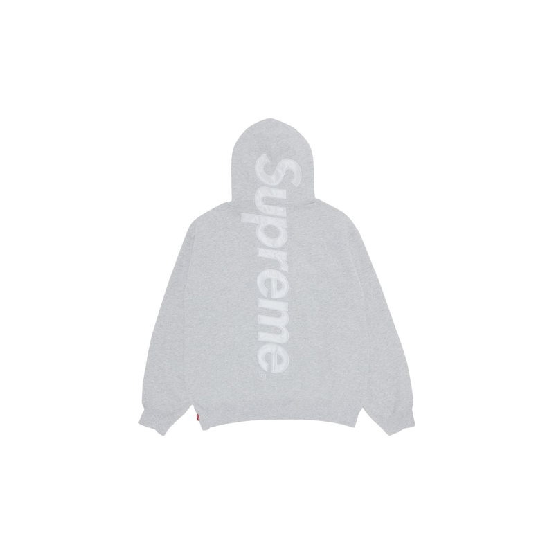 Supreme Satin Applique Hooded Sweatshirt (FW23) Ash Grey 115531347