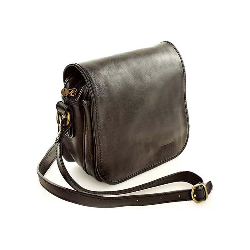 Kožená crossbody kabelka Mazzini M17M9 černá 85917895